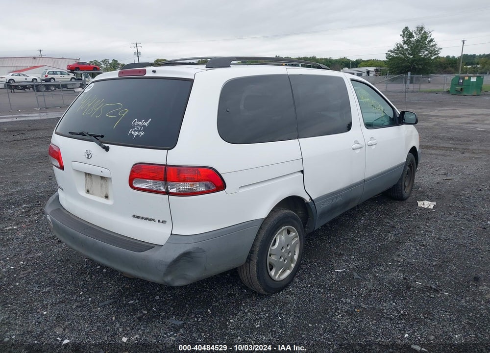 2001 TOYOTA SIENNA LE VIN: 4T3ZF13C51U358869