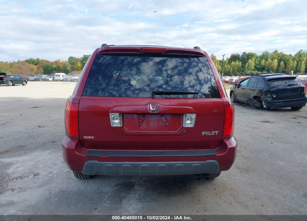 2005 HONDA PILOT EX-L VIN: 5FNYF18545B054093