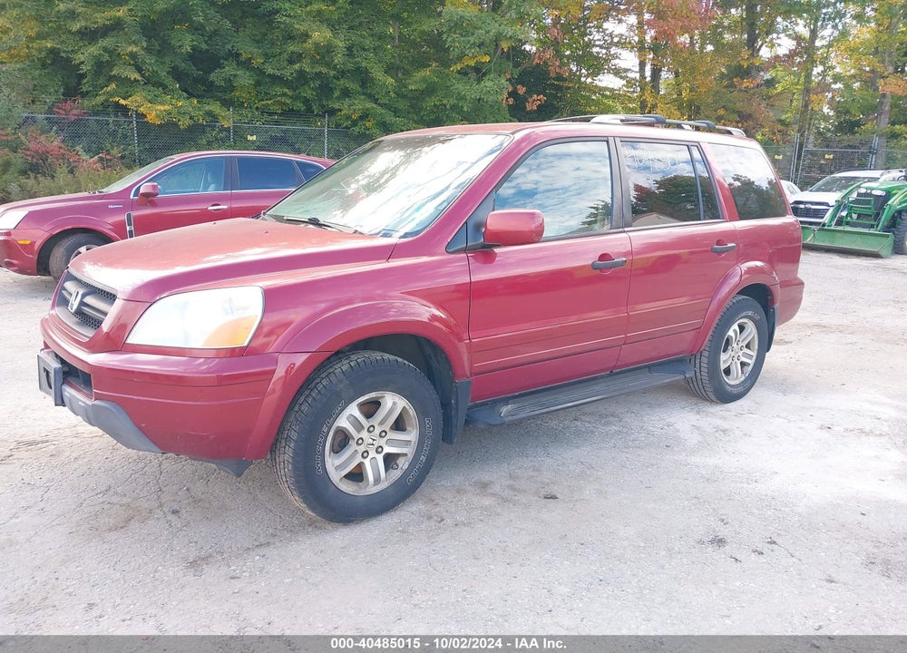 2005 HONDA PILOT EX-L VIN: 5FNYF18545B054093