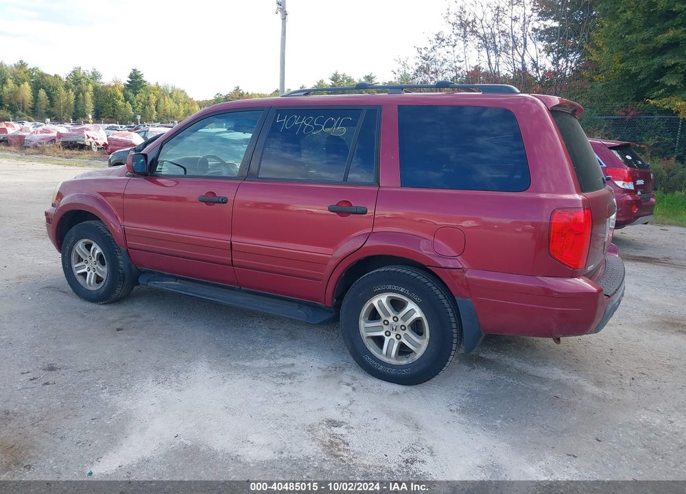 2005 HONDA PILOT EX-L VIN: 5FNYF18545B054093