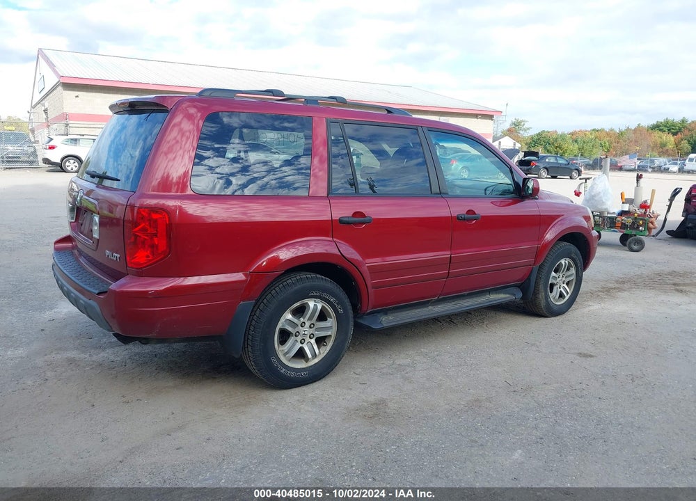 2005 HONDA PILOT EX-L VIN: 5FNYF18545B054093