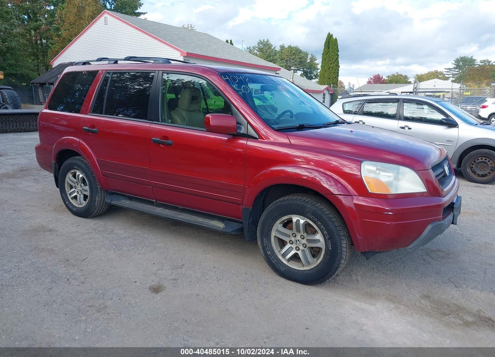 2005 HONDA PILOT EX-L VIN: 5FNYF18545B054093