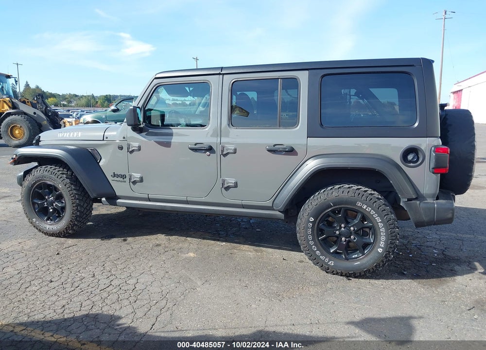 2022 JEEP WRANGLER UNLIMITED WILLYS 4X4 VIN: 1C4HJXDG1NW114285