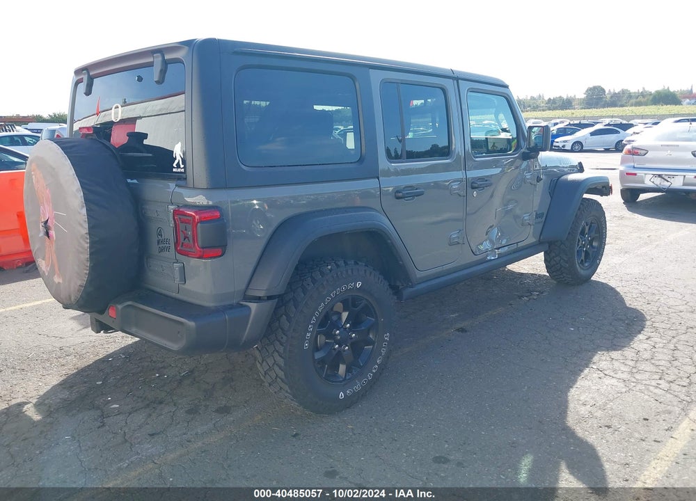 2022 JEEP WRANGLER UNLIMITED WILLYS 4X4 VIN: 1C4HJXDG1NW114285
