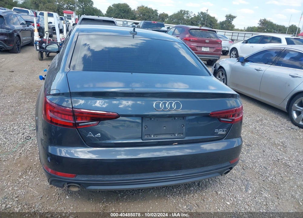 2018 AUDI A4 2.0T TECH ULTRA PREMIUM/2.0T ULTRA PREMIUM VIN: WAUKMAF44JA233188