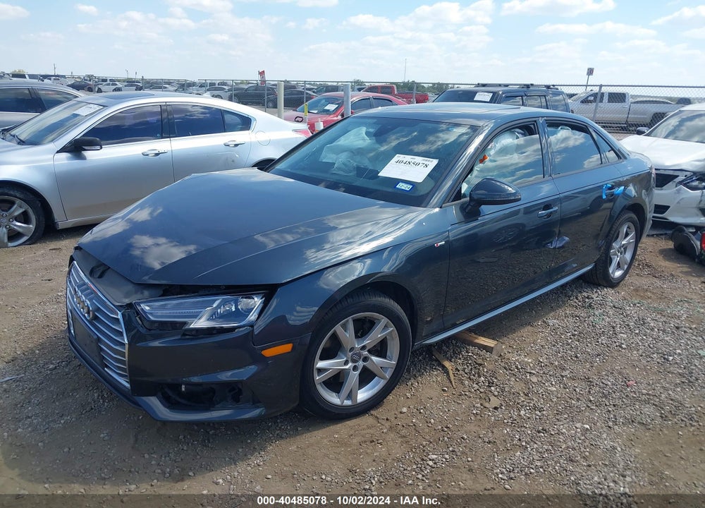 2018 AUDI A4 2.0T TECH ULTRA PREMIUM/2.0T ULTRA PREMIUM VIN: WAUKMAF44JA233188