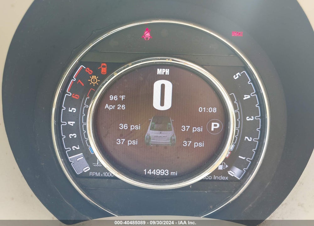 2015 FIAT 500C LOUNGE VIN: 3C3CFFER1FT620460