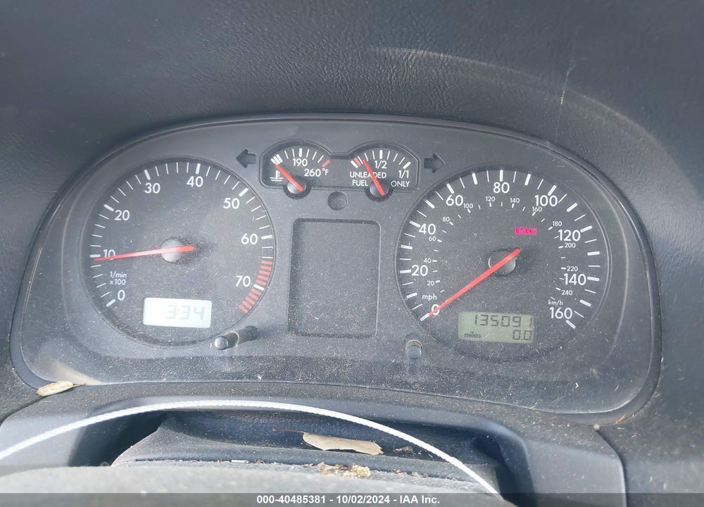 2000 VOLKSWAGEN GOLF GLS VIN: WVWGC21J3YW682759