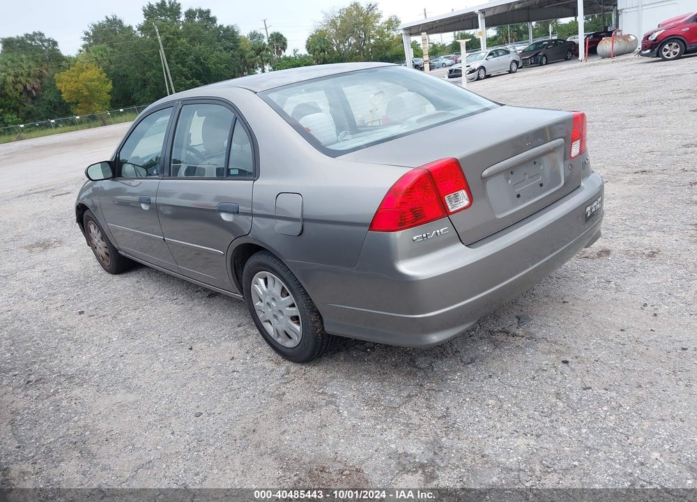 2005 HONDA CIVIC LX VIN: JHMES16525S007731