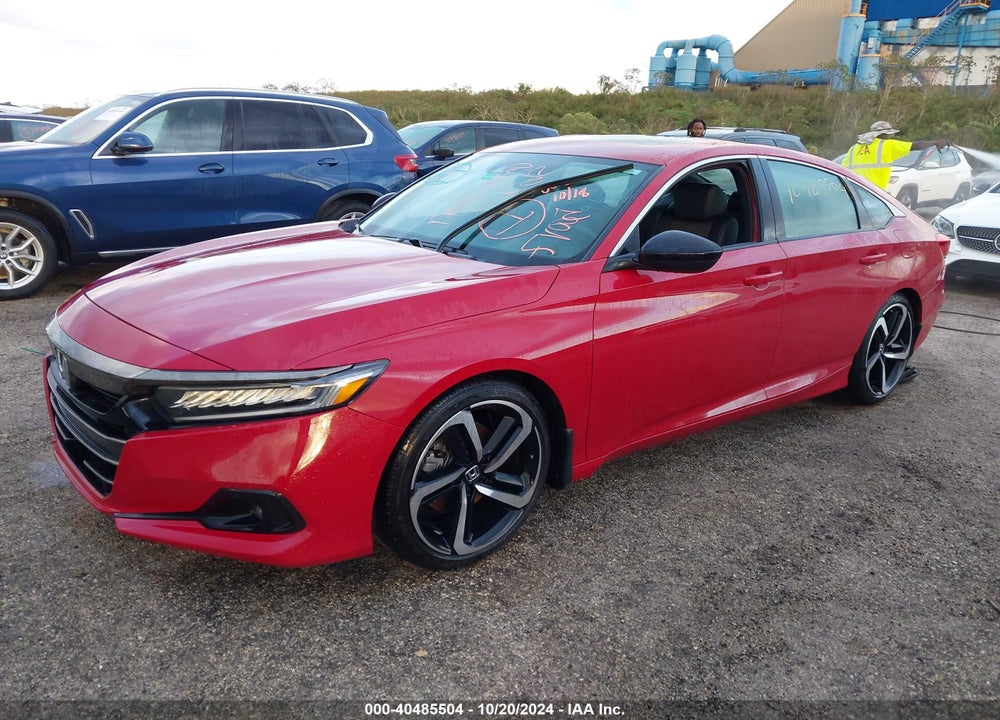 2022 HONDA ACCORD SPORT 2.0T VIN: 1HGCV2F38NA005350