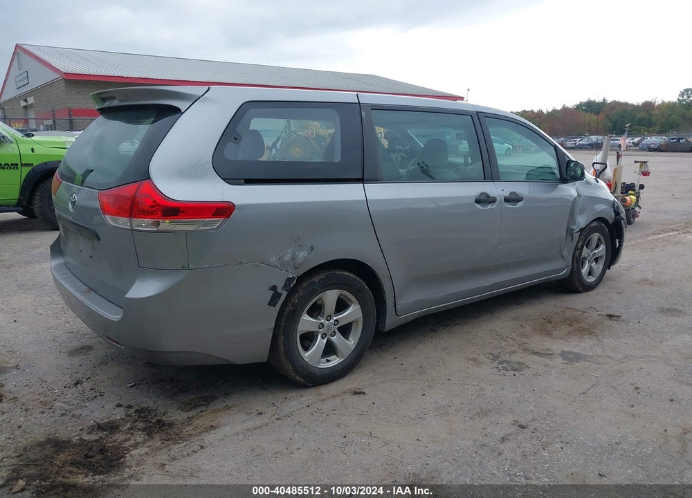 2013 TOYOTA SIENNA L V6 7 PASSENGER VIN: 5TDZK3DC3DS362074