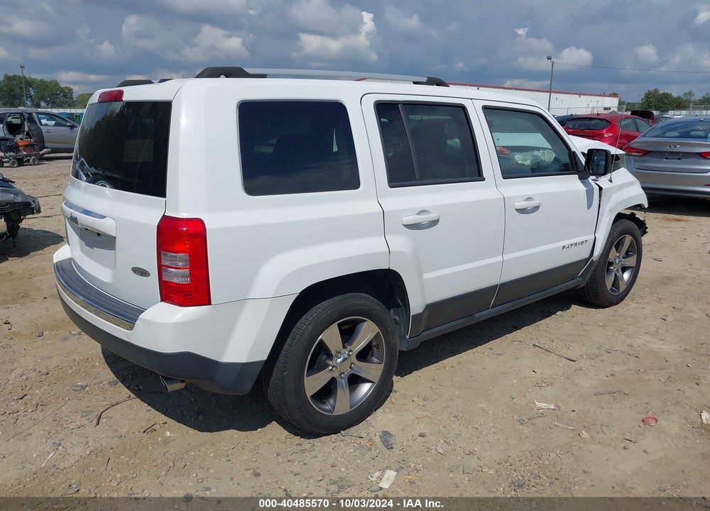 2016 JEEP PATRIOT HIGH ALTITUDE EDITION VIN: 1C4NJPFA0GD643415