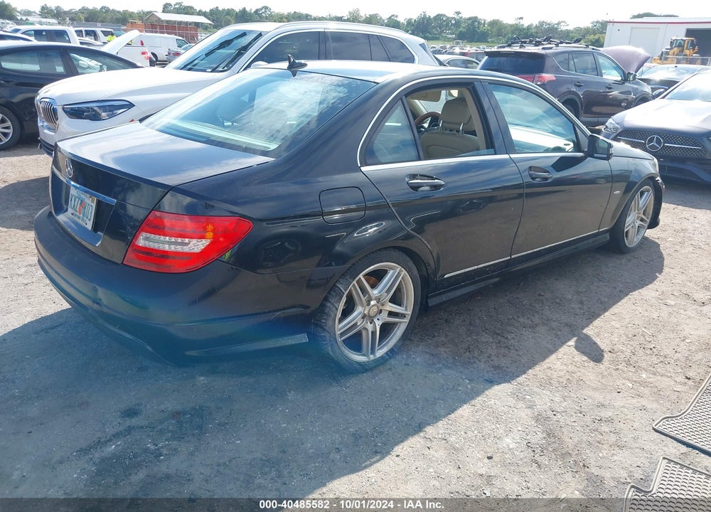 2012 MERCEDES-BENZ C 250 VIN: WDDGF4HB9CA604418