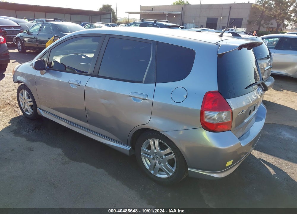 2008 HONDA FIT SPORT VIN: JHMGD38608S027291