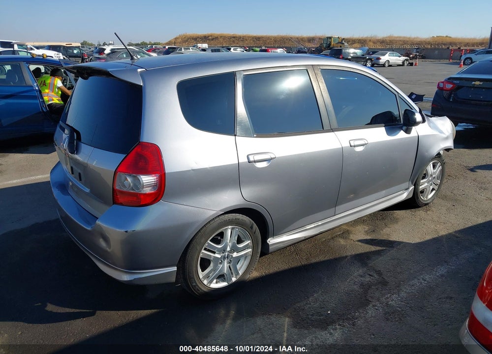2008 HONDA FIT SPORT VIN: JHMGD38608S027291