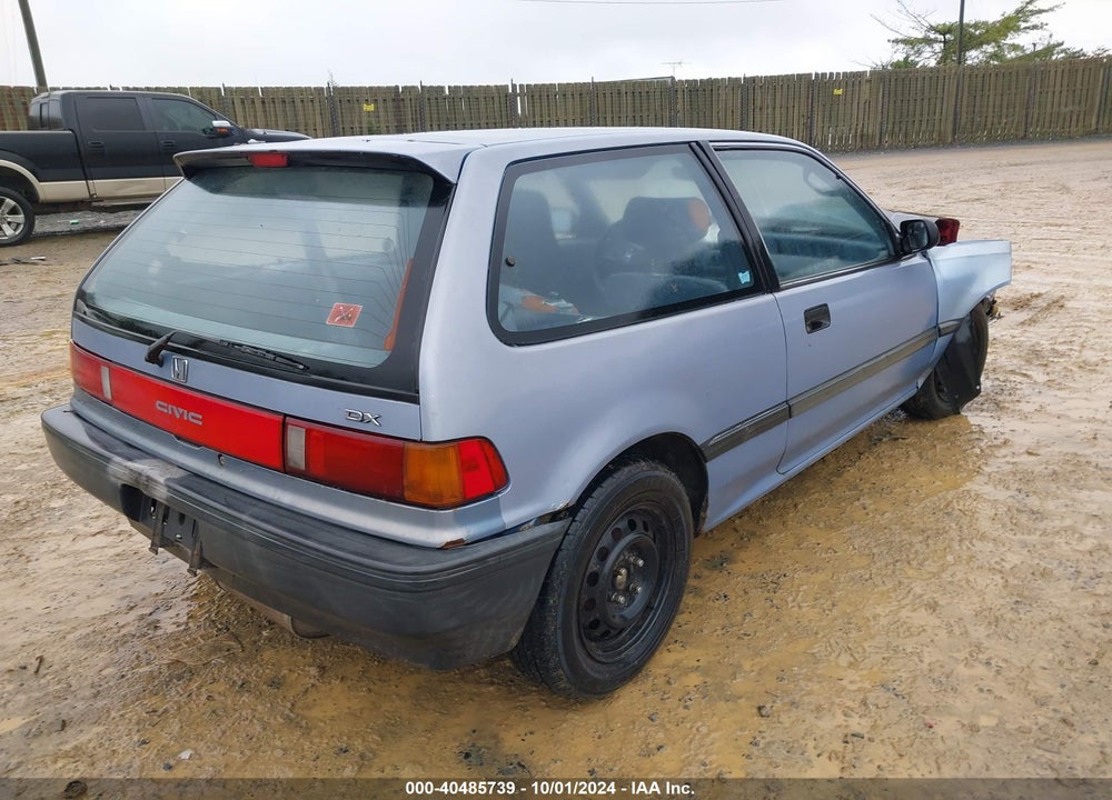 1989 HONDA CIVIC DX VIN: JHMED6451KS005152