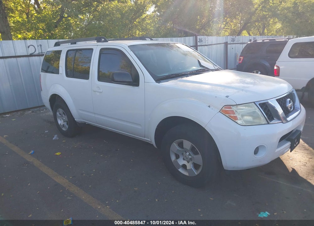 2008 NISSAN PATHFINDER S VIN: 5N1AR18B98C648271