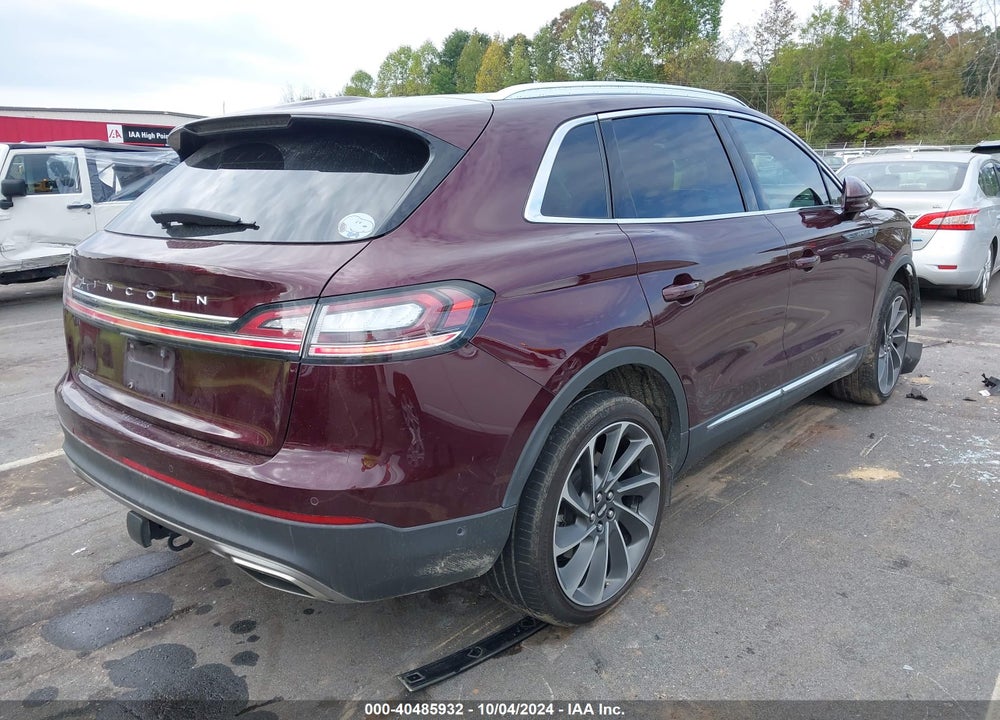 2022 LINCOLN NAUTILUS RESERVE VIN: 2LMPJ8KP6NBL15265