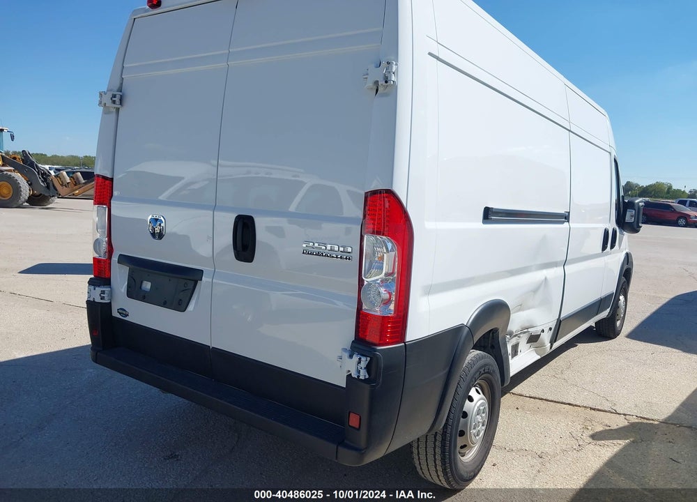 2023 RAM PROMASTER 2500 HIGH ROOF 159 WB VIN: 3C6LRVDG0PE571682