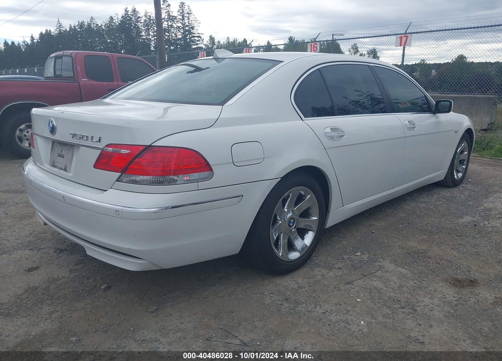 2007 BMW 750LI VIN: WBAHN83527DT73308
