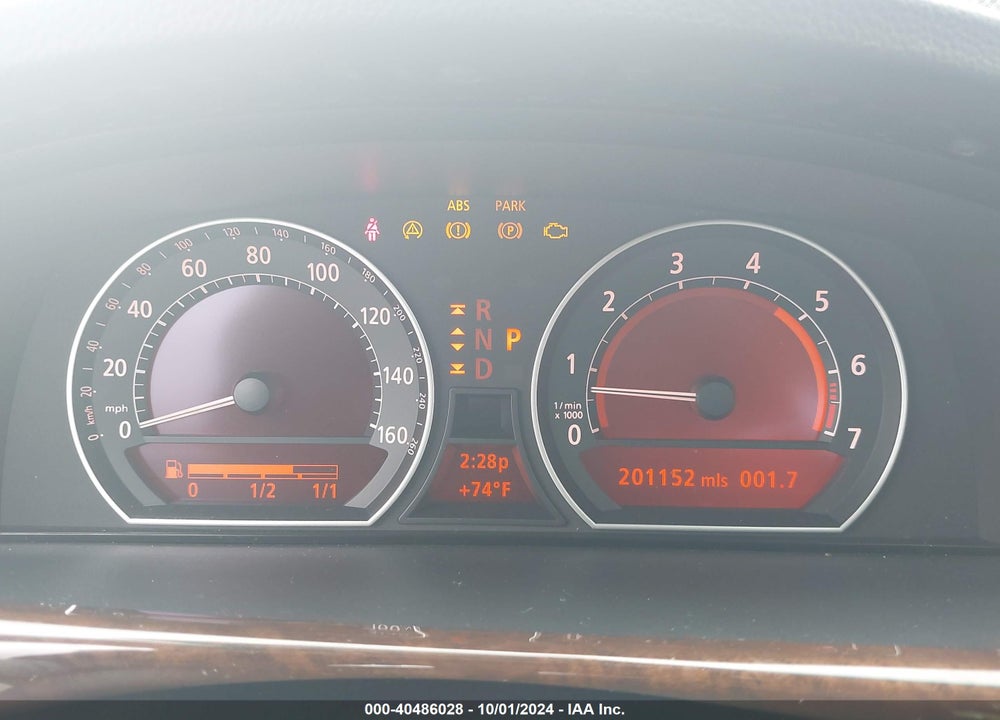 2007 BMW 750LI VIN: WBAHN83527DT73308