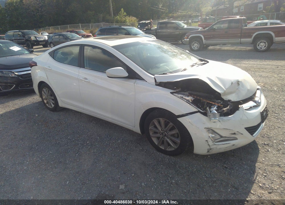 2015 HYUNDAI ELANTRA SE VIN: 5NPDH4AEXFH555934