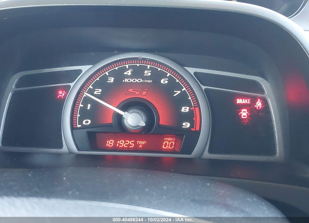 2008 HONDA CIVIC SI VIN: 2HGFG21578H707214