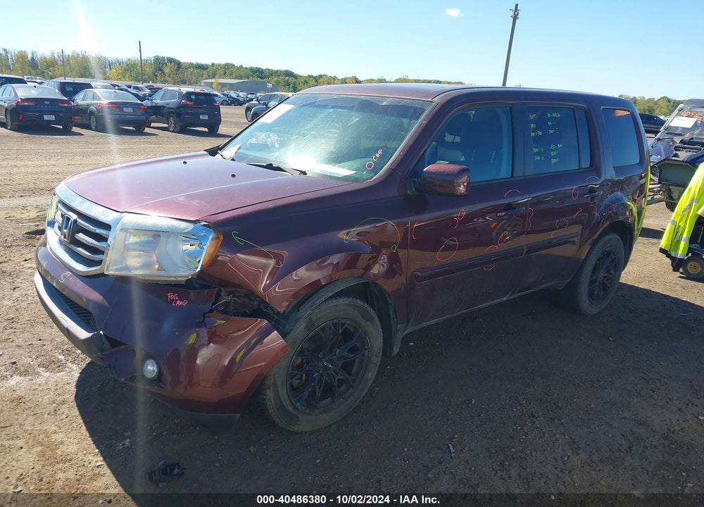 2014 HONDA PILOT EX-L VIN: 5FNYF4H7XEB020971