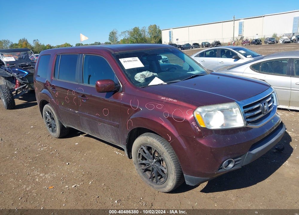 2014 HONDA PILOT EX-L VIN: 5FNYF4H7XEB020971
