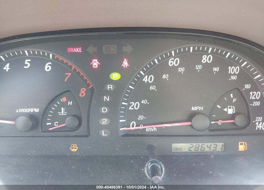 2003 TOYOTA CAMRY LE V6 VIN: 4T1BF30K43U040908