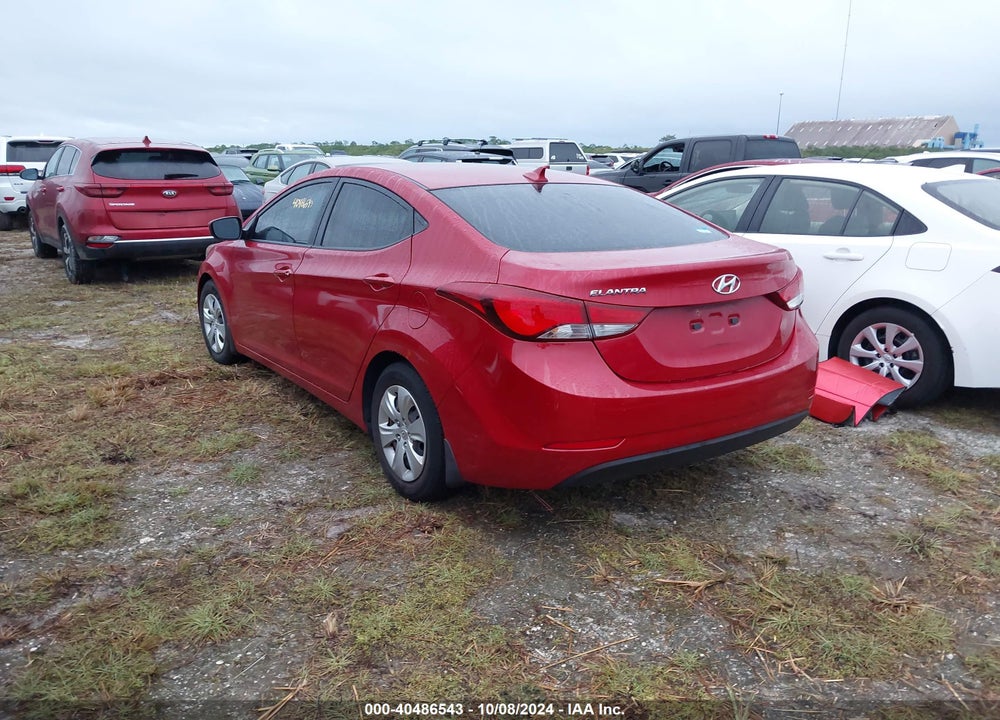 2016 HYUNDAI ELANTRA SE VIN: KMHDH4AE8GU489726