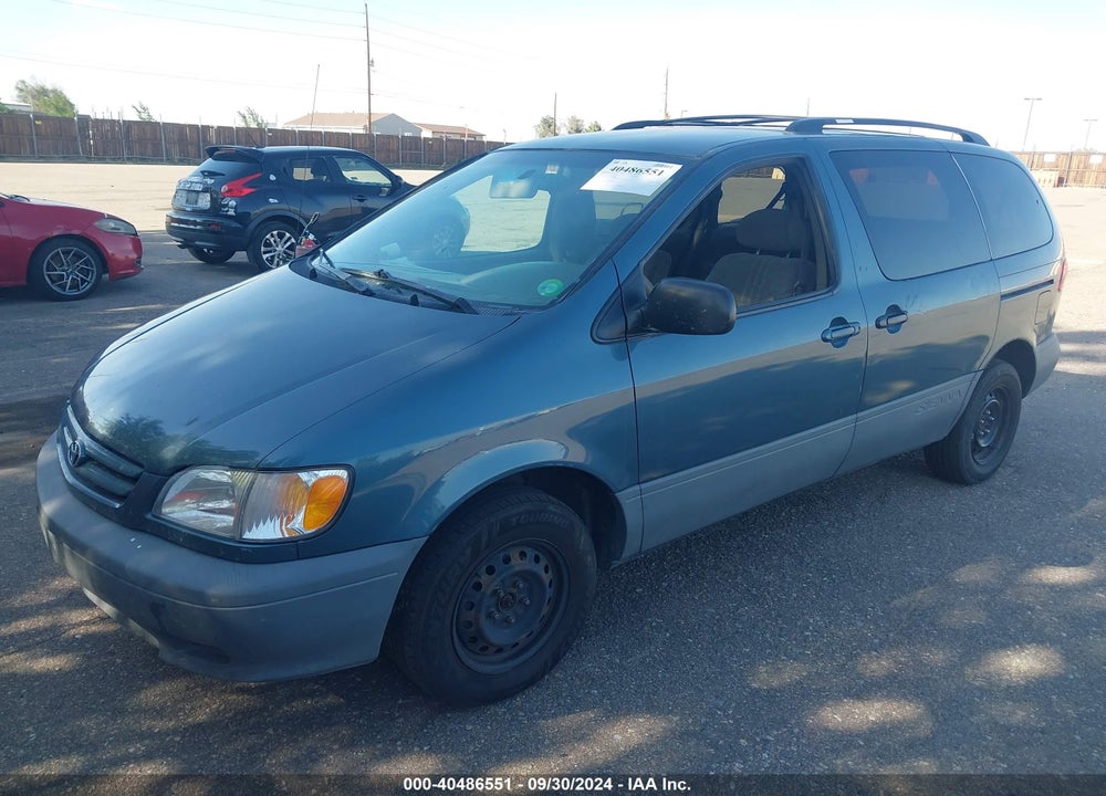 2003 TOYOTA SIENNA LE VIN: 4T3ZF13C63U540244
