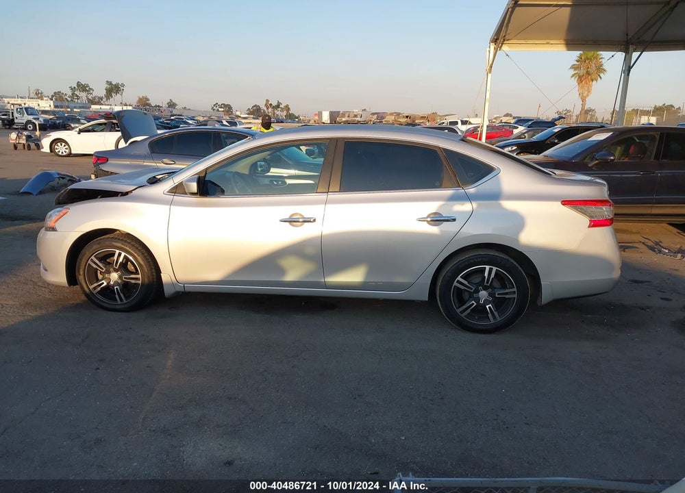 2013 NISSAN SENTRA S VIN: 3N1AB7AP3DL799092
