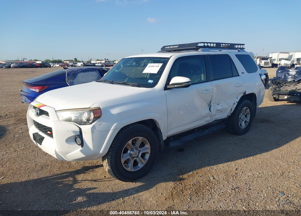 2016 TOYOTA 4RUNNER SR5 PREMIUM VIN: JTEZU5JR8G5122944
