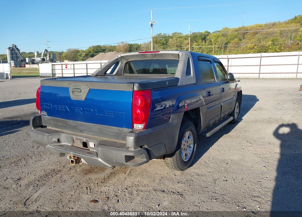 2003 CHEVROLET AVALANCHE 1500 VIN: 3GNEK13T73G215412