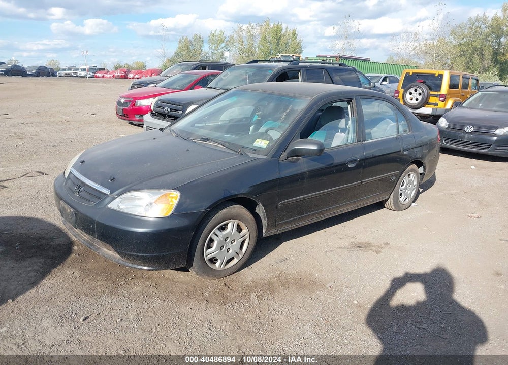 2002 HONDA CIVIC LX VIN: 2HGES16542H525457