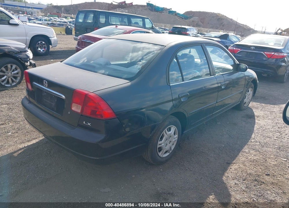 2002 HONDA CIVIC LX VIN: 2HGES16542H525457