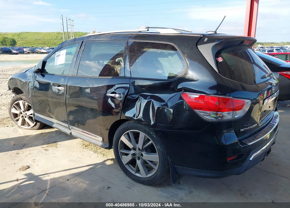 2013 NISSAN PATHFINDER PLATINUM VIN: 5N1AR2MN5DC674477
