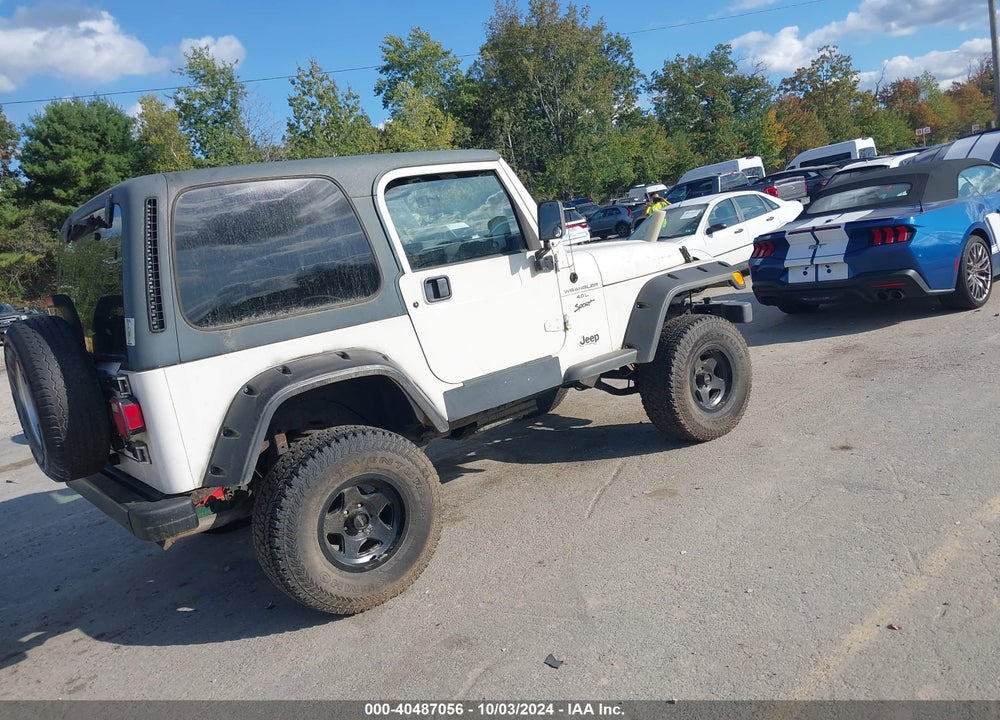 2000 JEEP WRANGLER SPORT VIN: 1J4FA49S2YP774993