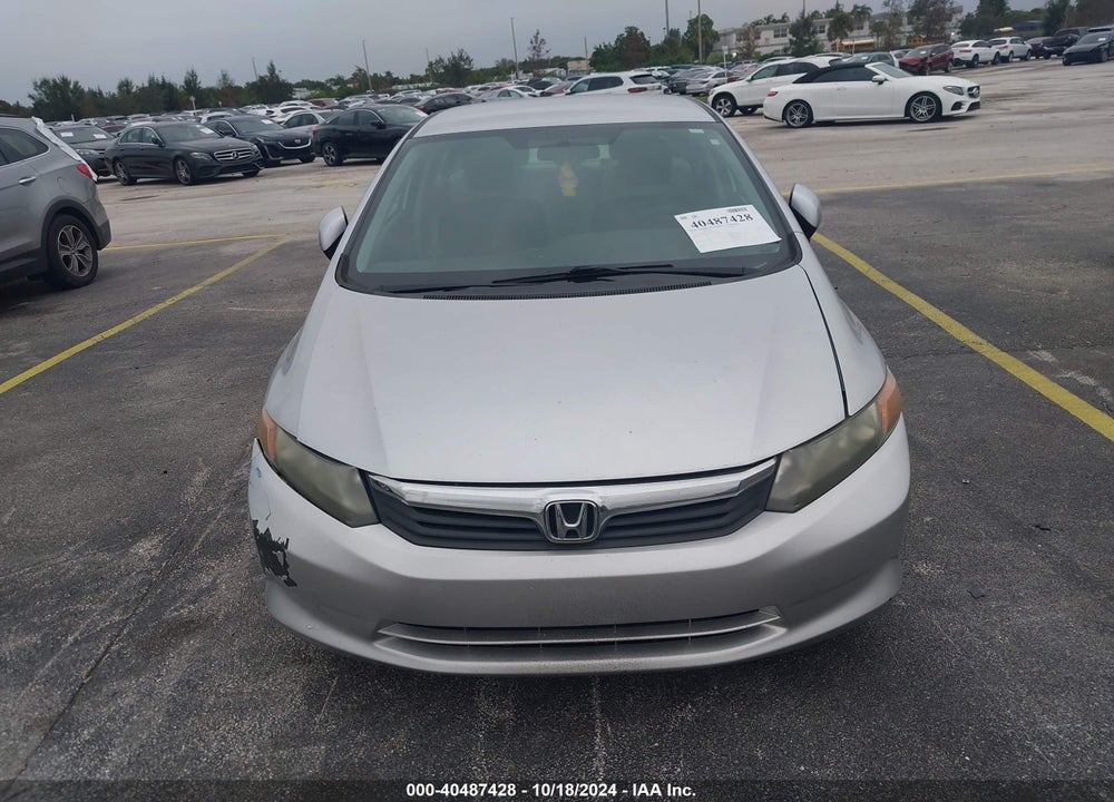 2012 HONDA CIVIC LX VIN: 19XFB2F5XCE036678