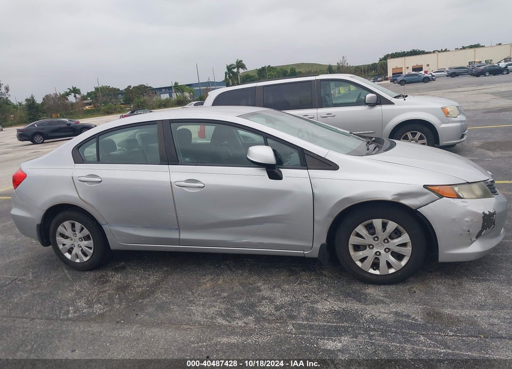 2012 HONDA CIVIC LX VIN: 19XFB2F5XCE036678
