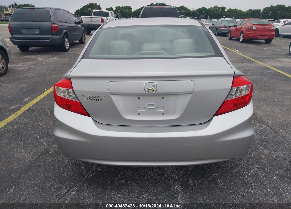 2012 HONDA CIVIC LX VIN: 19XFB2F5XCE036678