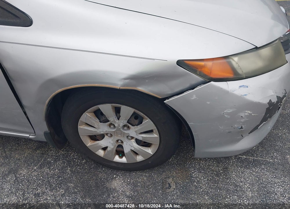 2012 HONDA CIVIC LX VIN: 19XFB2F5XCE036678