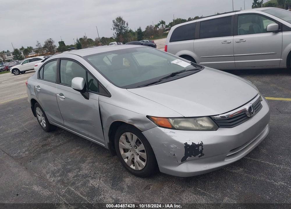 2012 HONDA CIVIC LX VIN: 19XFB2F5XCE036678