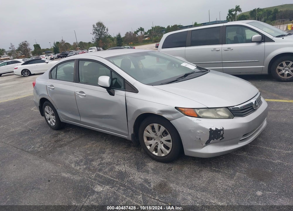 2012 HONDA CIVIC LX VIN: 19XFB2F5XCE036678