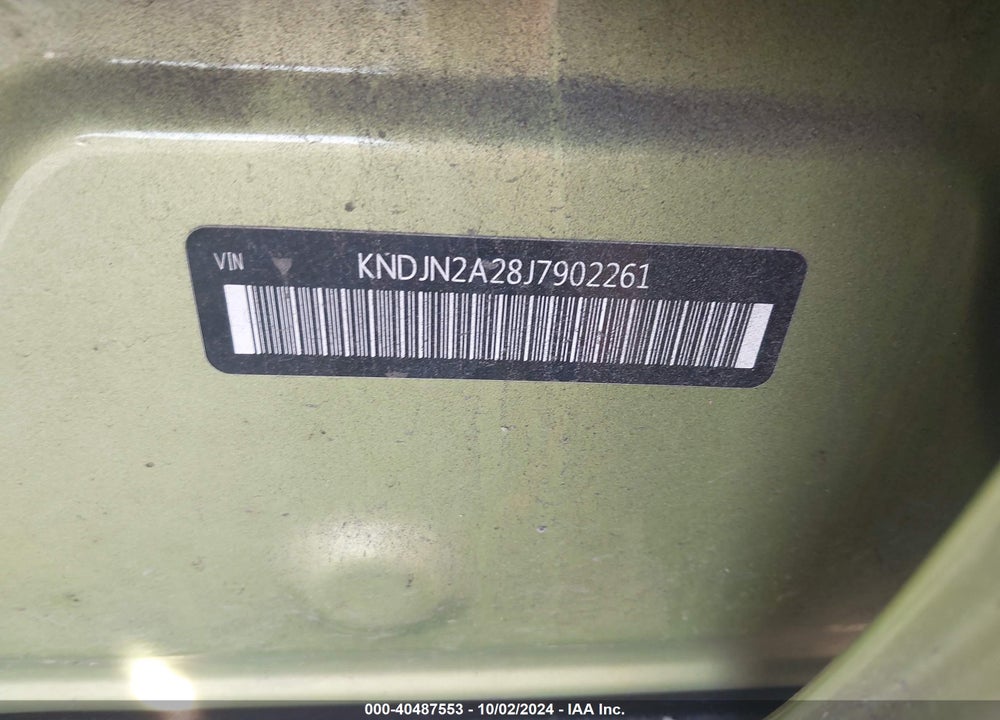2018 KIA SOUL VIN: KNDJN2A28J7902261