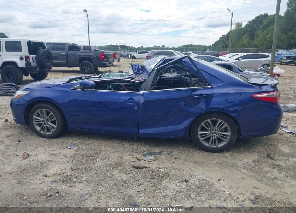 2016 TOYOTA CAMRY SE VIN: 4T1BF1FK5GU504967