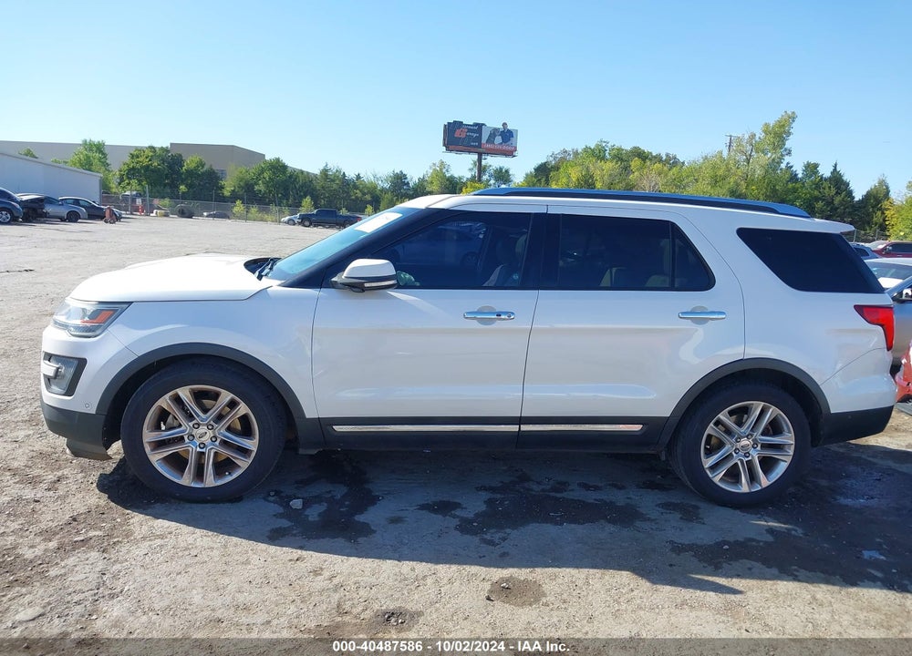 2017 FORD EXPLORER LIMITED VIN: 1FM5K7F88HGA10960