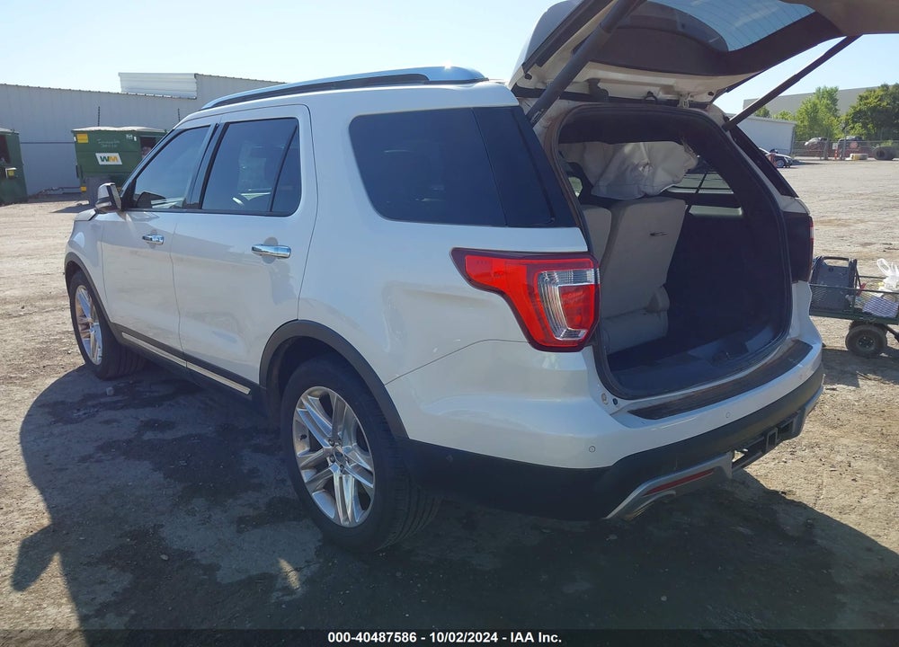 2017 FORD EXPLORER LIMITED VIN: 1FM5K7F88HGA10960