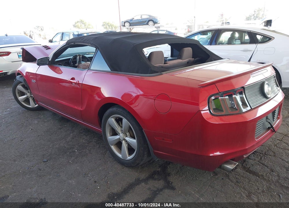 2013 FORD MUSTANG GT VIN: 1ZVBP8FF5D5249981